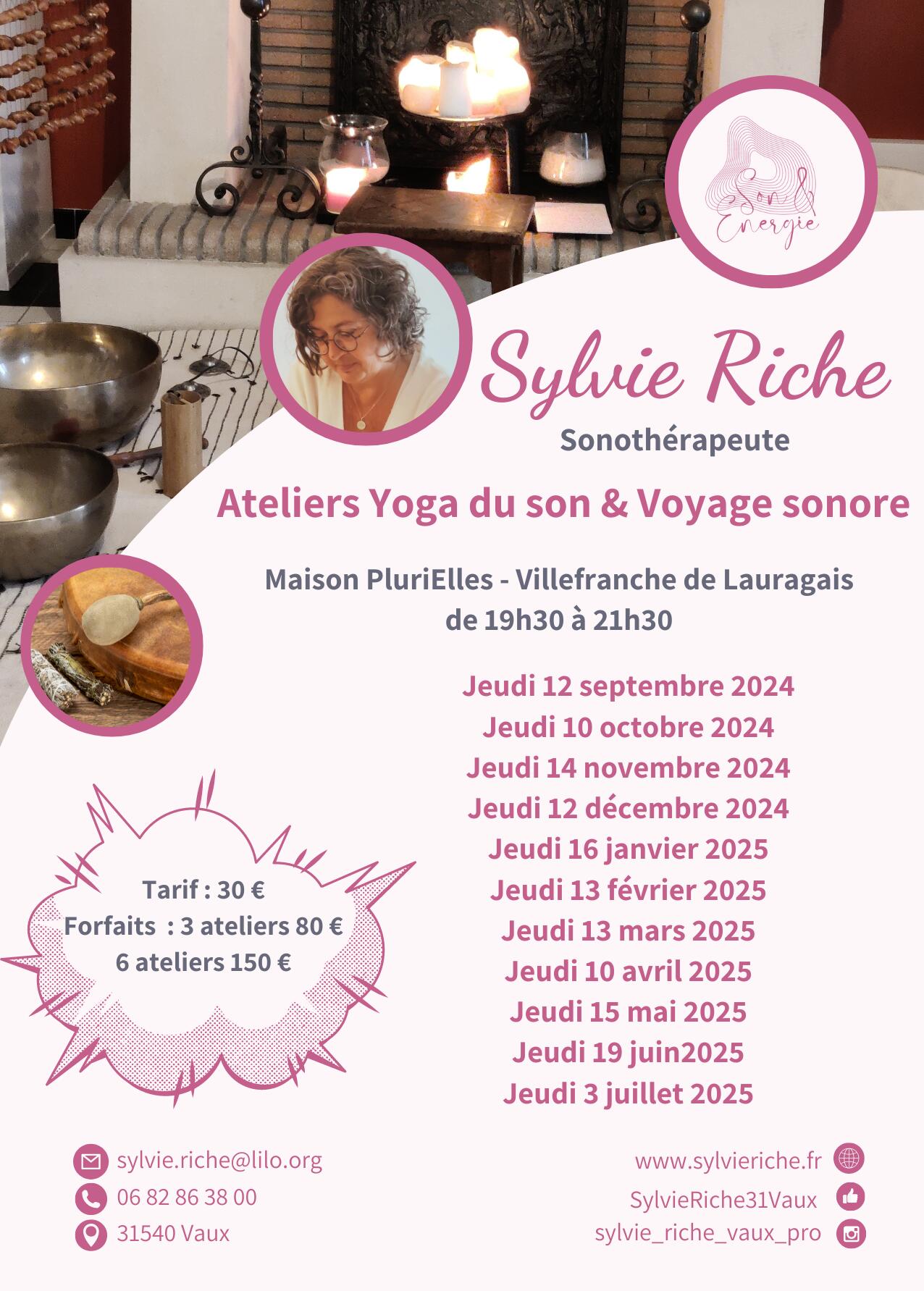 Planning voyage sonore maison plurielles 24-25